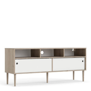 Rome Oak Sliding Doors TV Unit