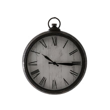 Load image into Gallery viewer, Rustic Pocket Watch Wall Clock