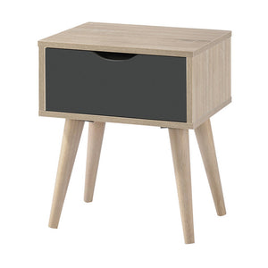 Scandi Grey Oak Lamp Table