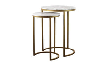 Load image into Gallery viewer, Louisa Gold Legs Side Table