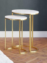 Load image into Gallery viewer, Louisa Gold Legs Side Table