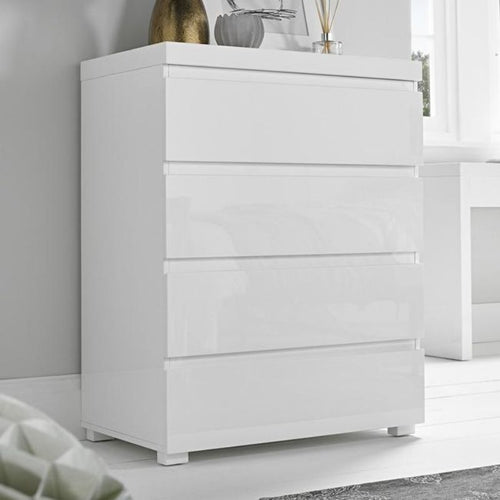 Puro 4 Drawer Chest White - The Home Collections