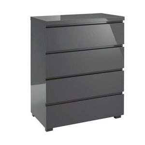 Puro 4 Drawer Chest Charcoal - The Home Collections