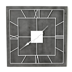Williston Grey Square Wall Clock
