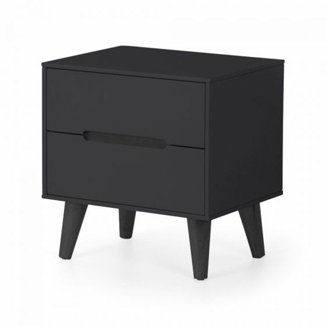 Alicia 2 Drawer Bedside - Anthracite