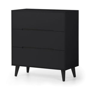 Alicia Black 3 Drawer Chest