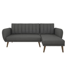 Load image into Gallery viewer, Brittany Grey Sectional Sofa Bed