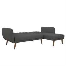 Load image into Gallery viewer, Brittany Grey Sectional Sofa Bed