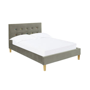 Camden 4.6 Double Bed Grey - The Home Collections