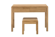 Load image into Gallery viewer, Curve 2 Drawer Dressing Table &amp; Stool