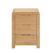 Load image into Gallery viewer, Curve 3 Drawer Bedside