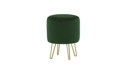 Flair Green Gold Leg Pouffe