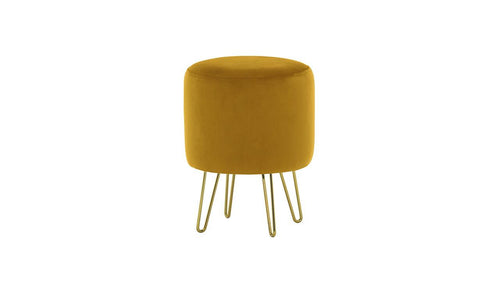 Flair Mustard Gold Leg Pouffe