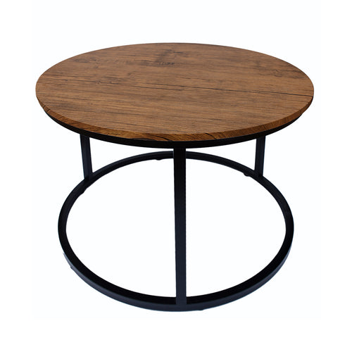 Java Coffee Table Black Frame-Distressed Tops - The Home Collections