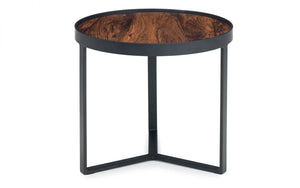 Loft Lamp Table - Smoked Glass