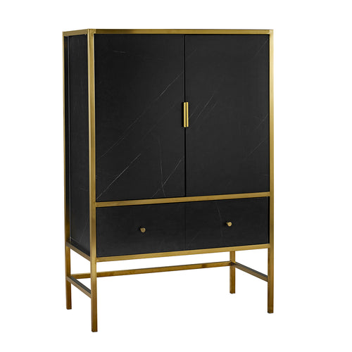 Monaco Drinks Cabinet Black - The Home Collections