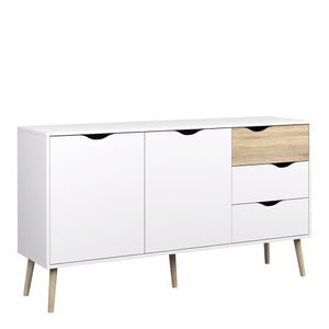 Oslo White Oak Drawer Sideboard