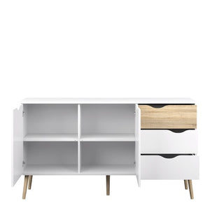 Oslo White Oak Drawer Sideboard